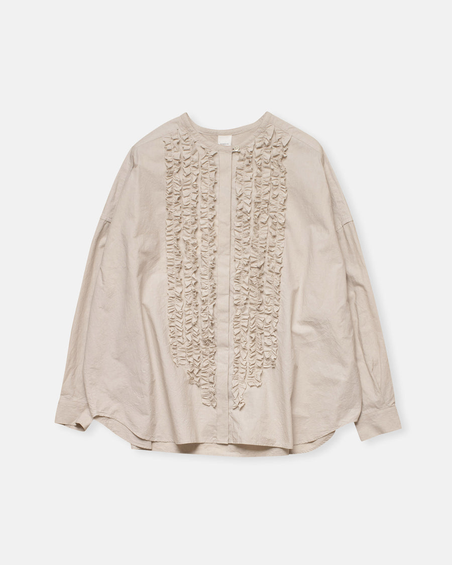 frill wide shirt