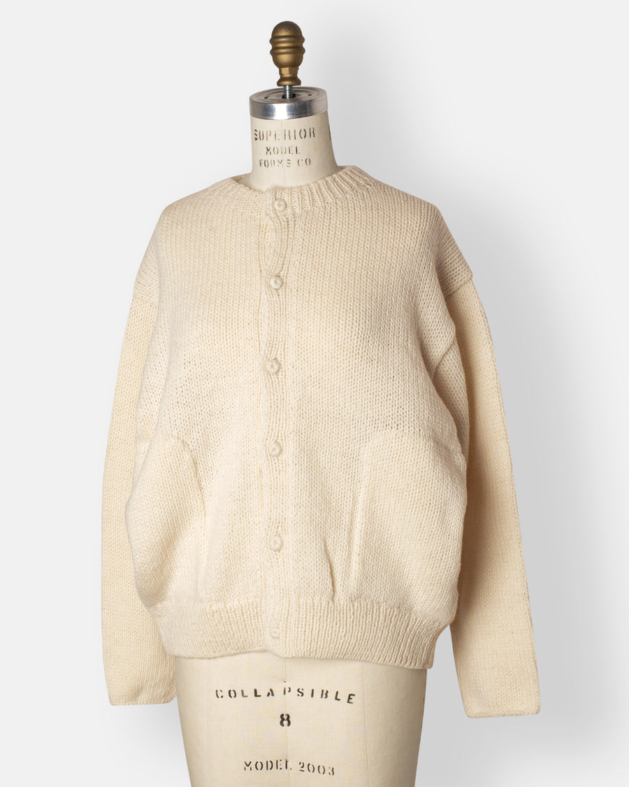 peruvian knit cardigan