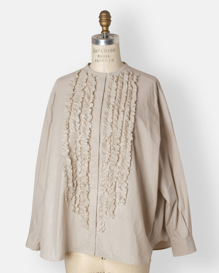 frill wide shirt