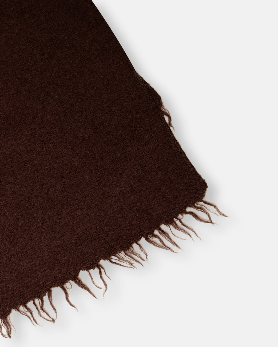 felt fringe scarf