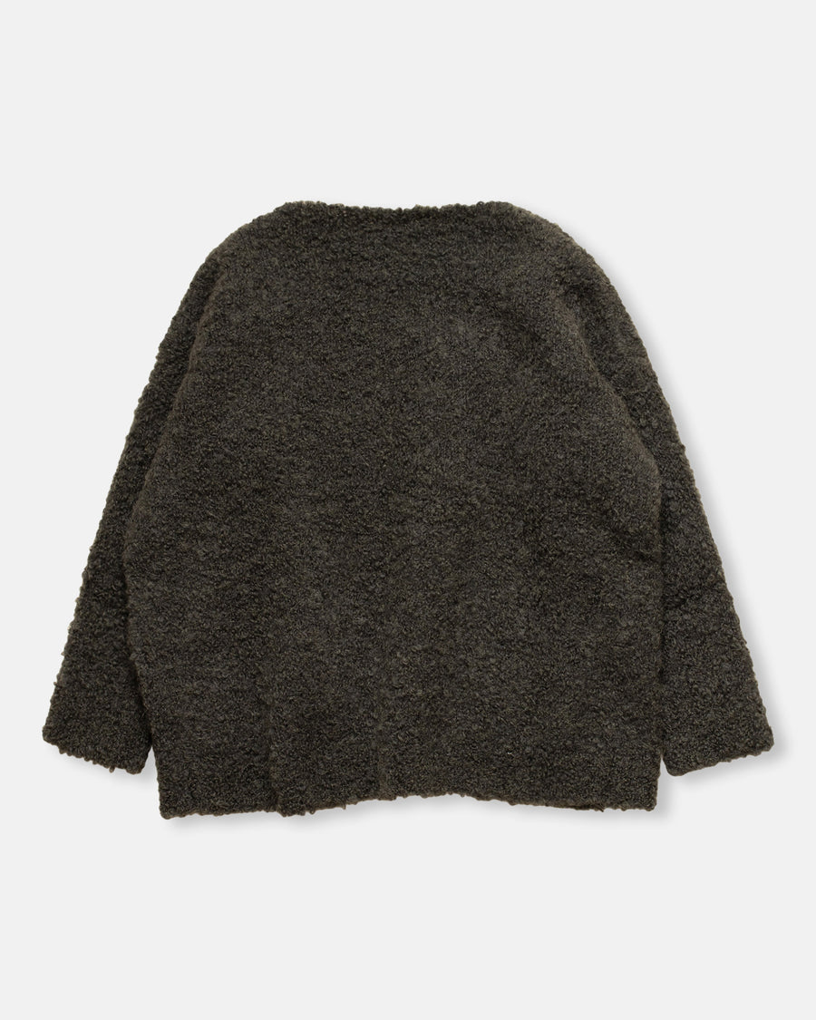 bouclé pullover with pocket