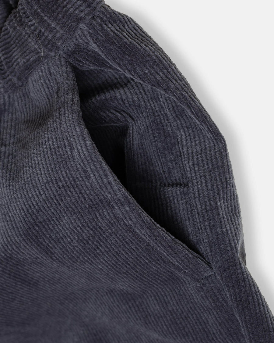 corduroy easy tapered pants