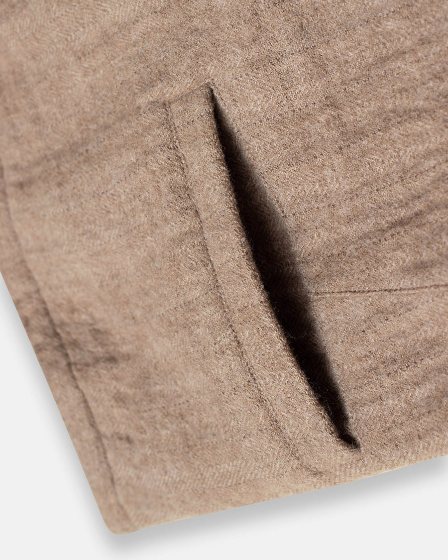 stand collar fly front jacket