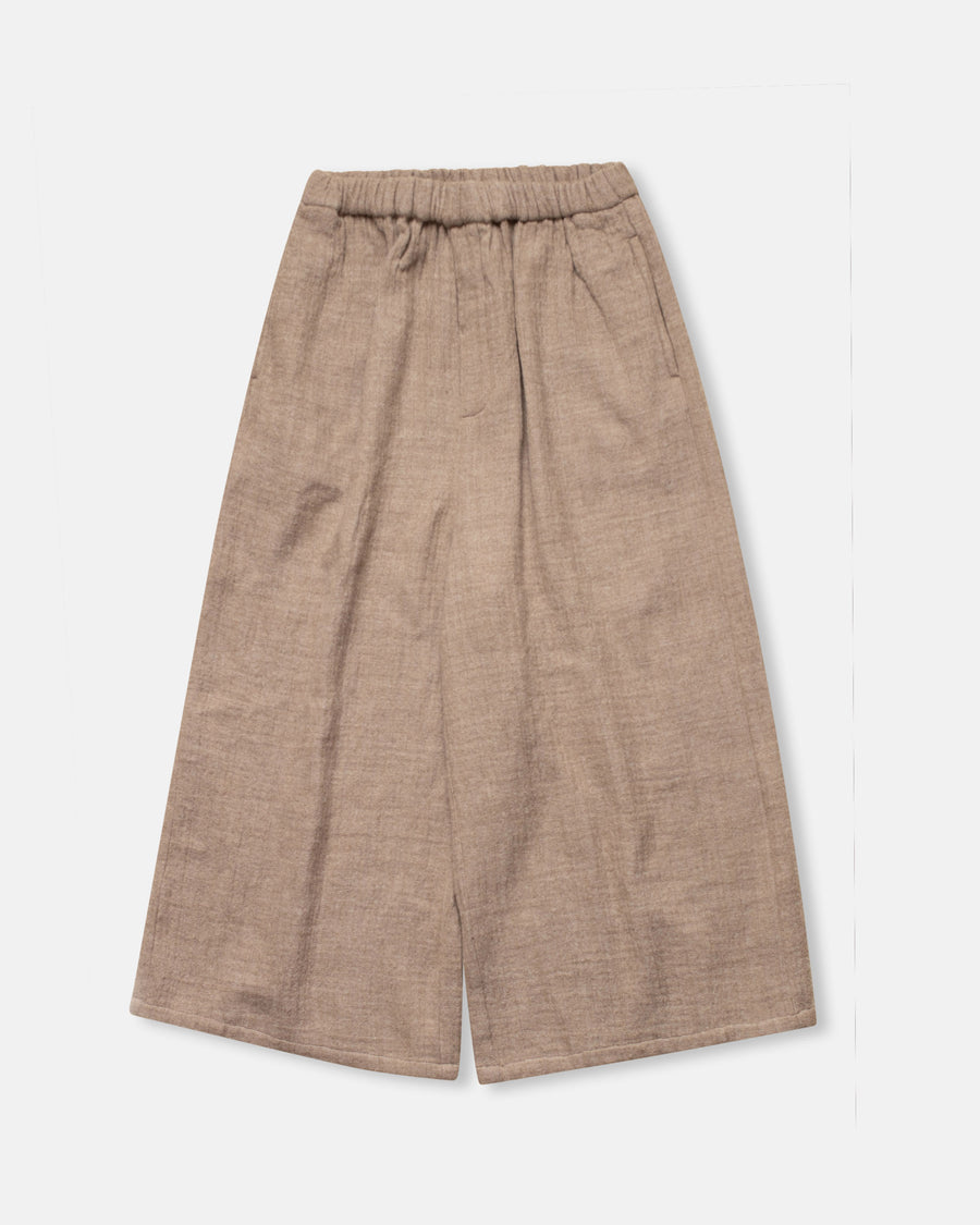 wool cotton wide pants