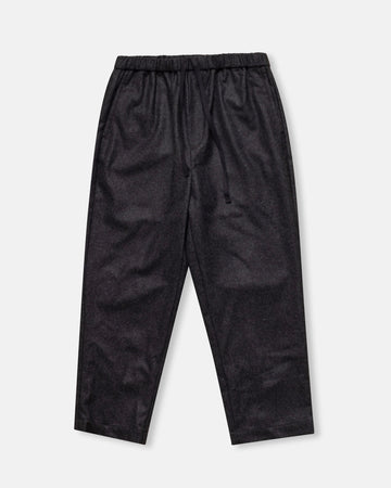 wool flannel easy tapered pants