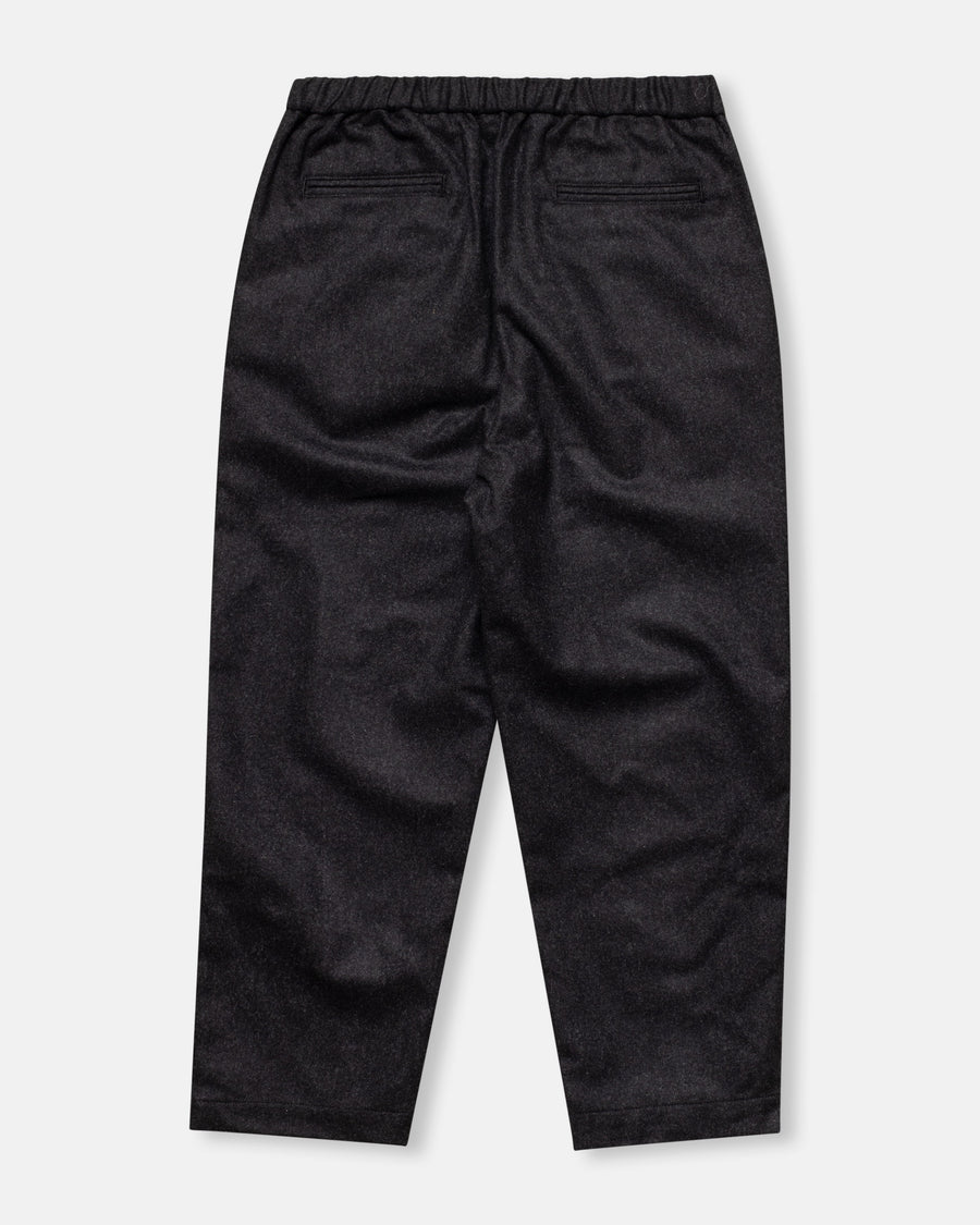 wool flannel easy tapered pants