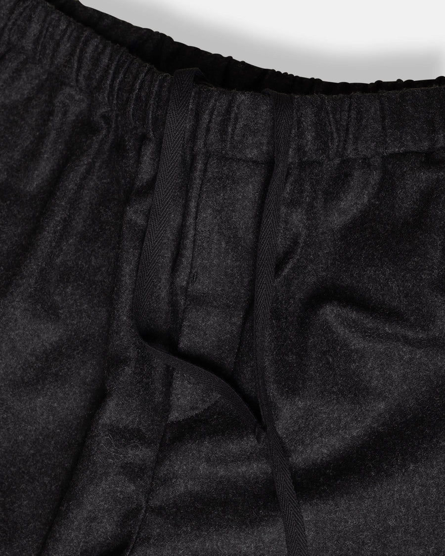 wool flannel easy tapered pants