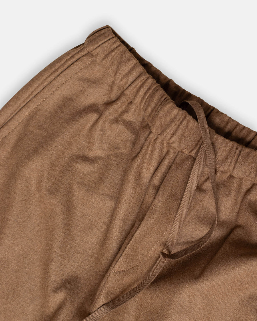 wool flannel easy tapered pants