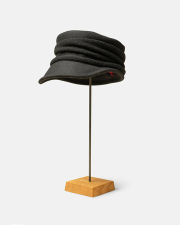 melton drape cap