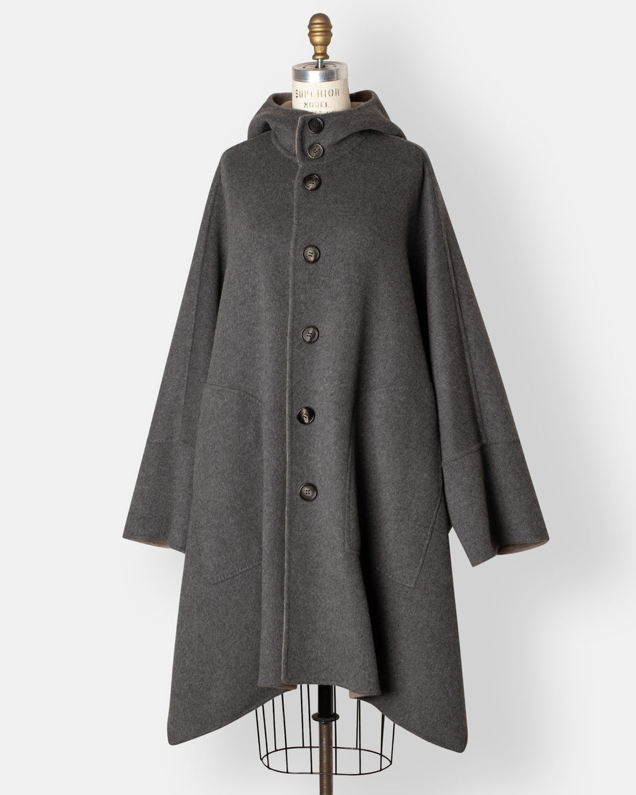 himliko reversible cashmere cape