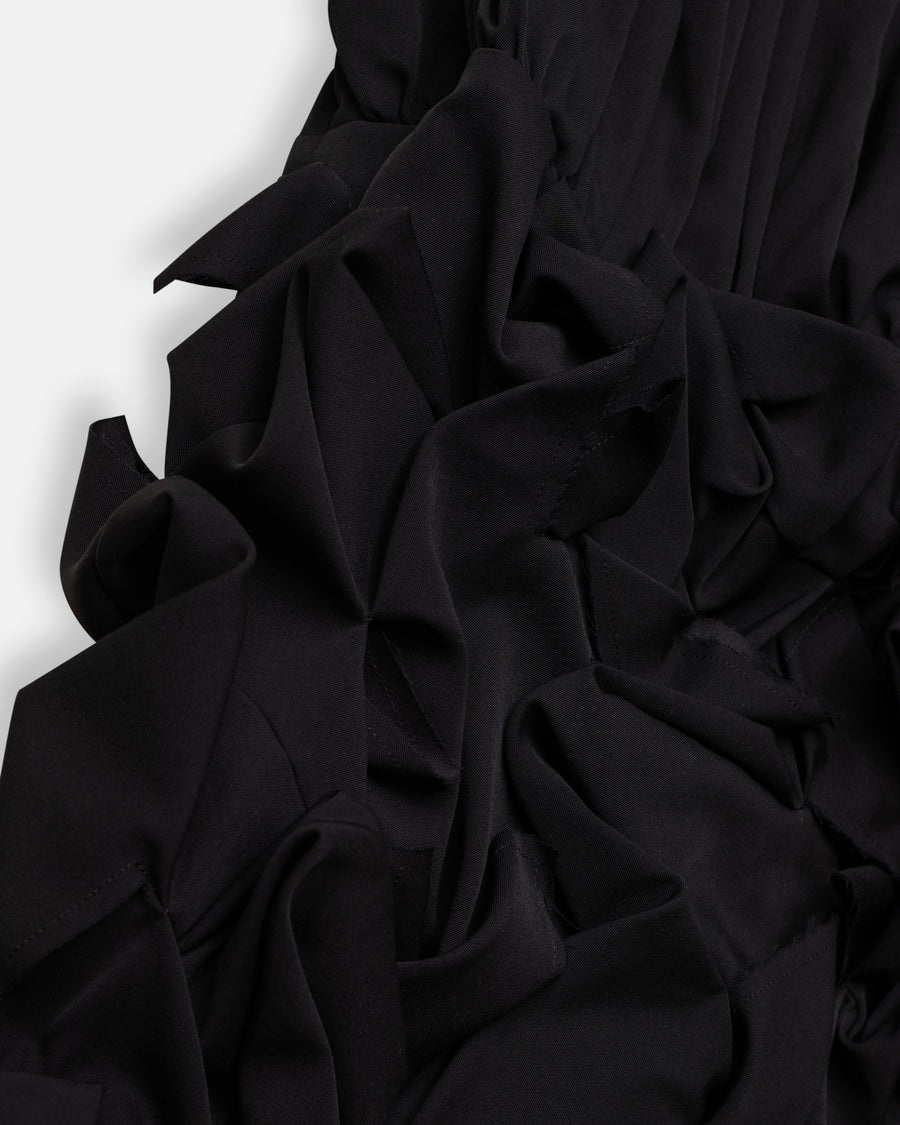 gathered bodice dress