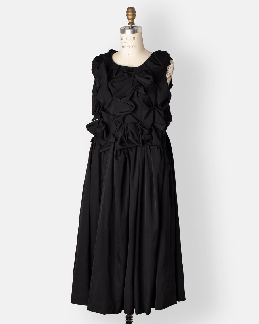 gathered bodice dress