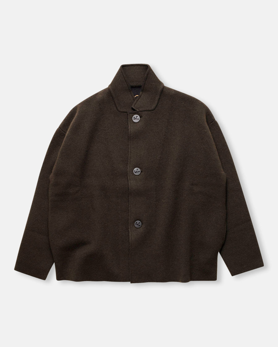 reversible stand collar jacket