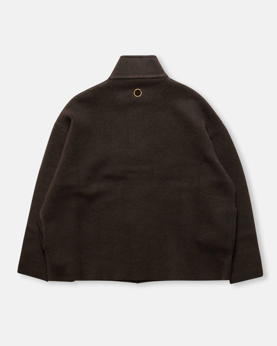 reversible stand collar jacket
