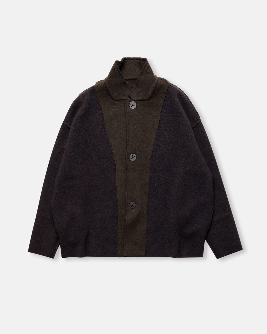 reversible stand collar jacket