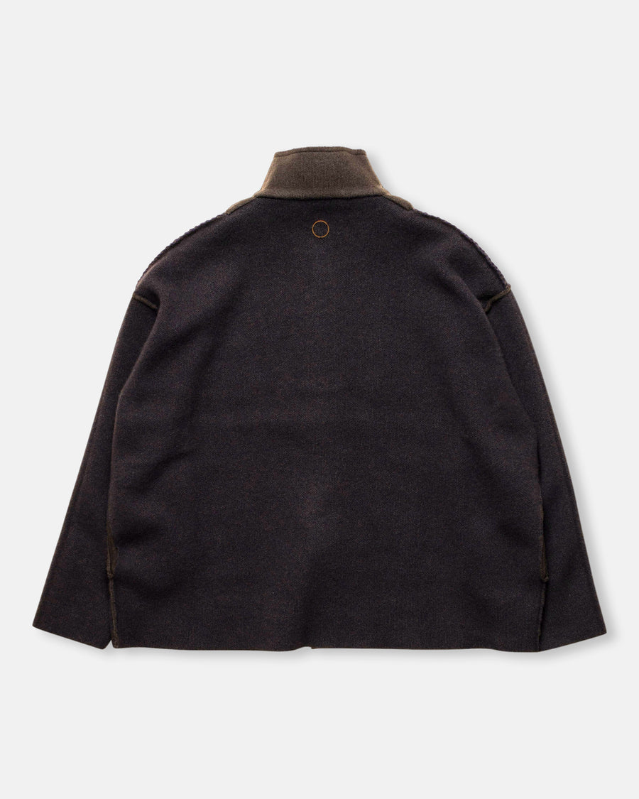 reversible stand collar jacket