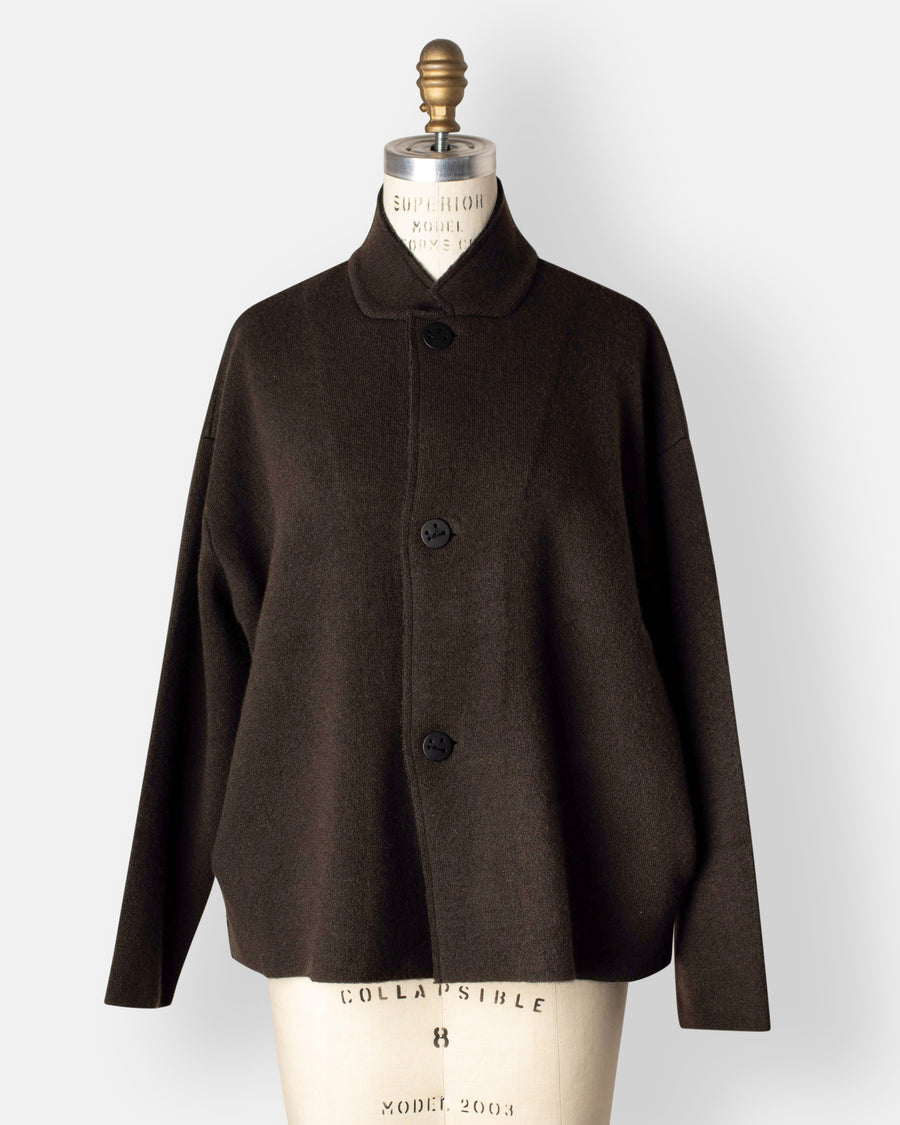 reversible stand collar jacket