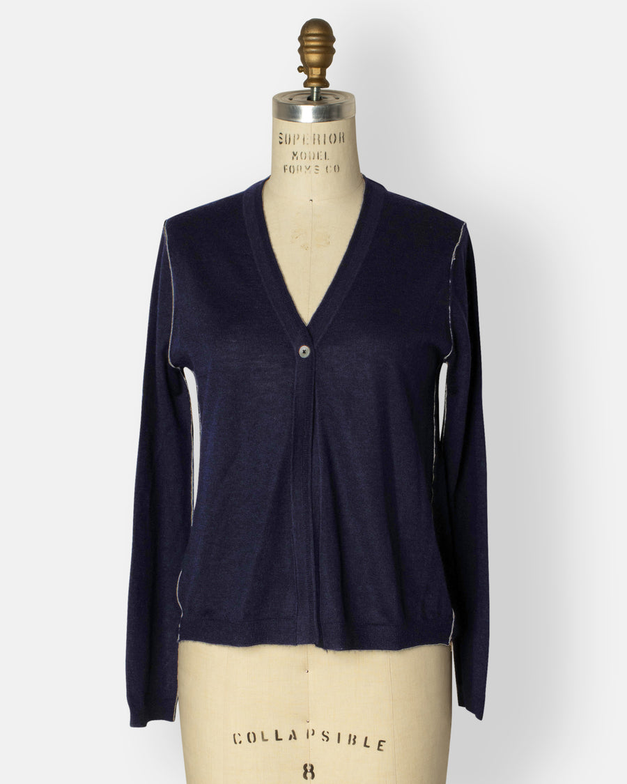 one button cardigan