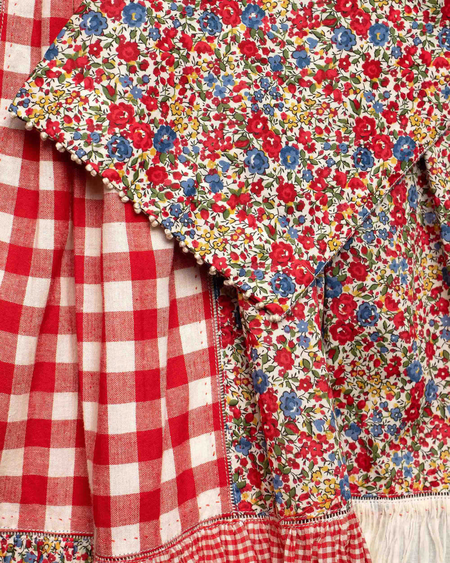 mixed floral dress
