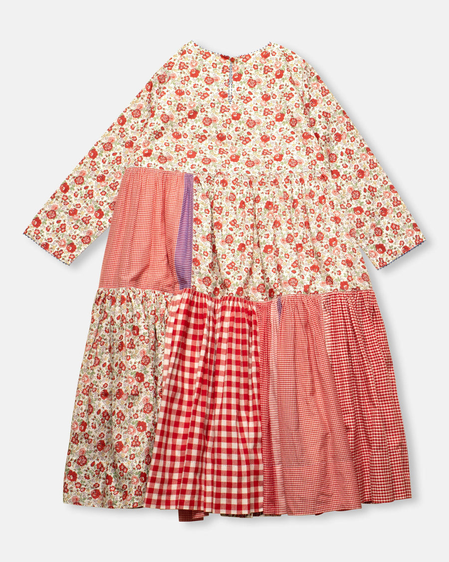 mixed floral dress