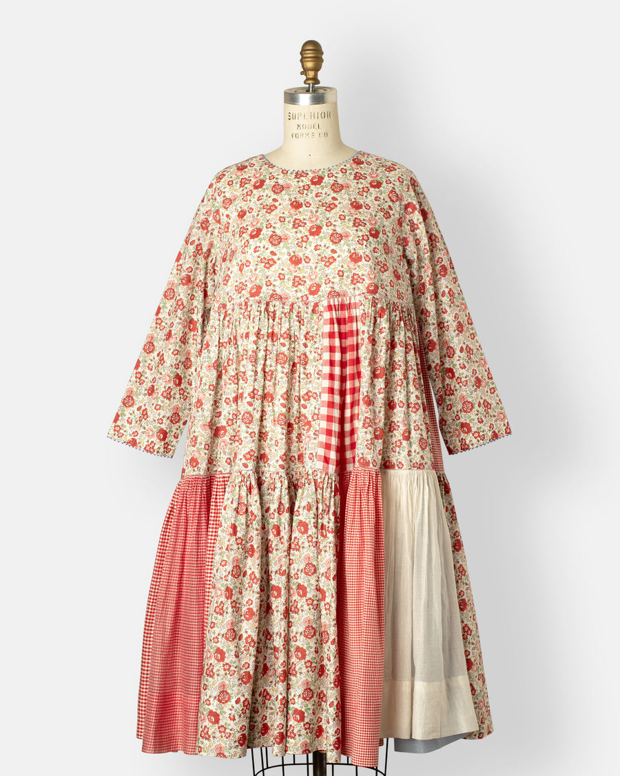 mixed floral dress