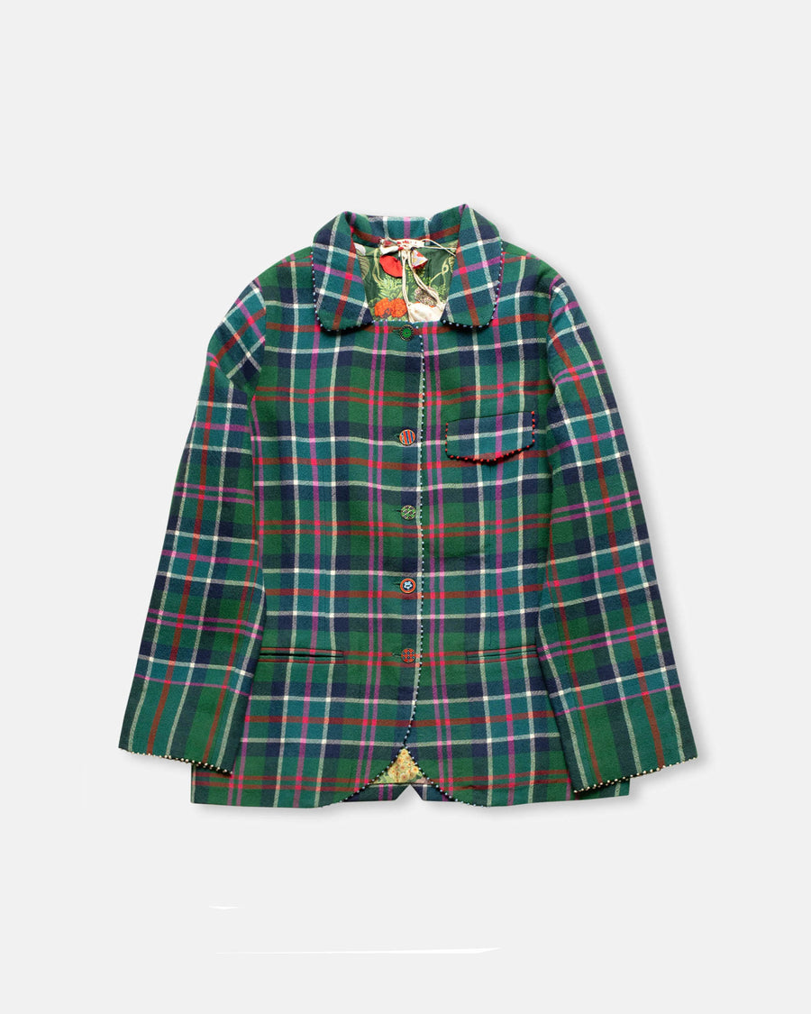 plaid blazer