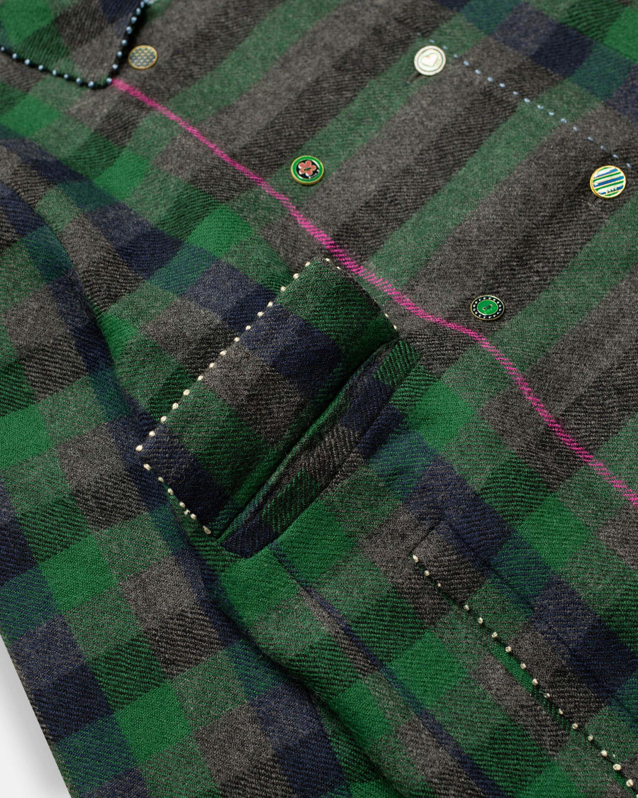 plaid coat
