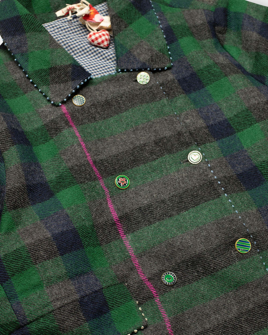 plaid coat
