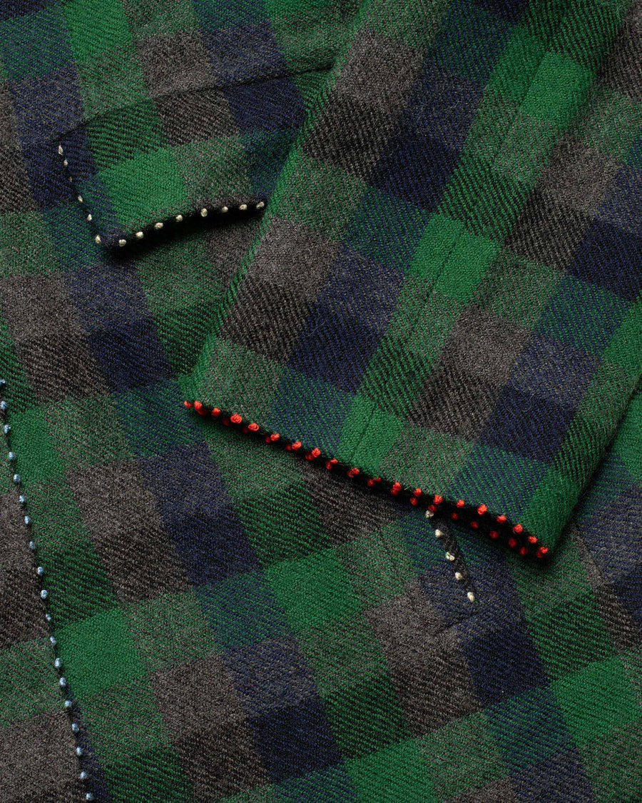 plaid coat