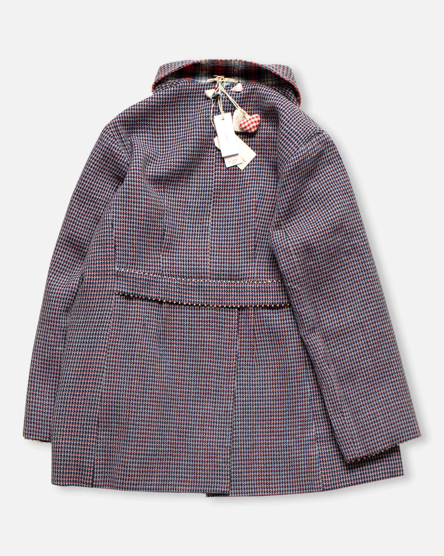 reversible double faced plaid jacket