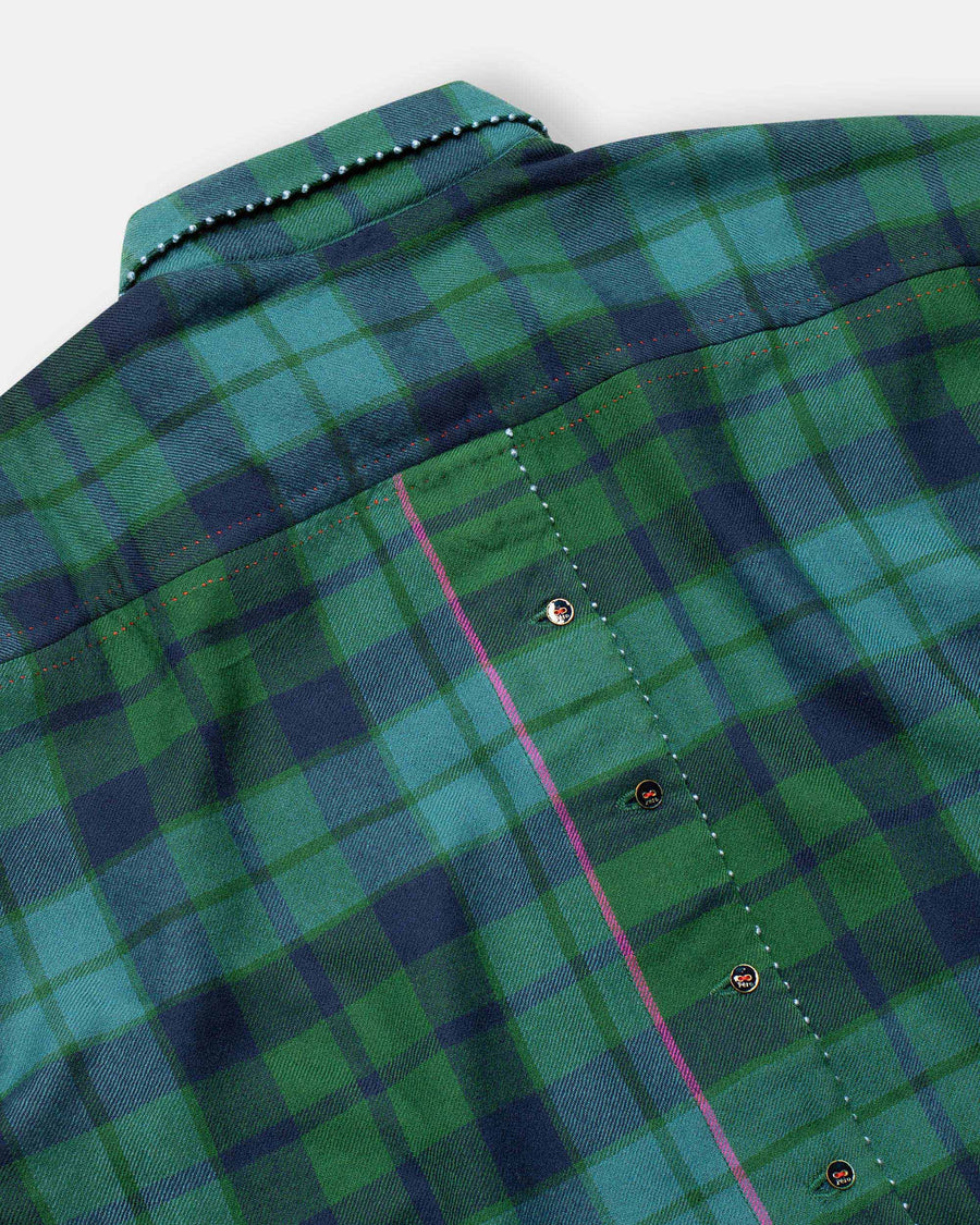 long plaid shirt