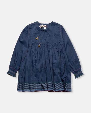 tie front top with pleats