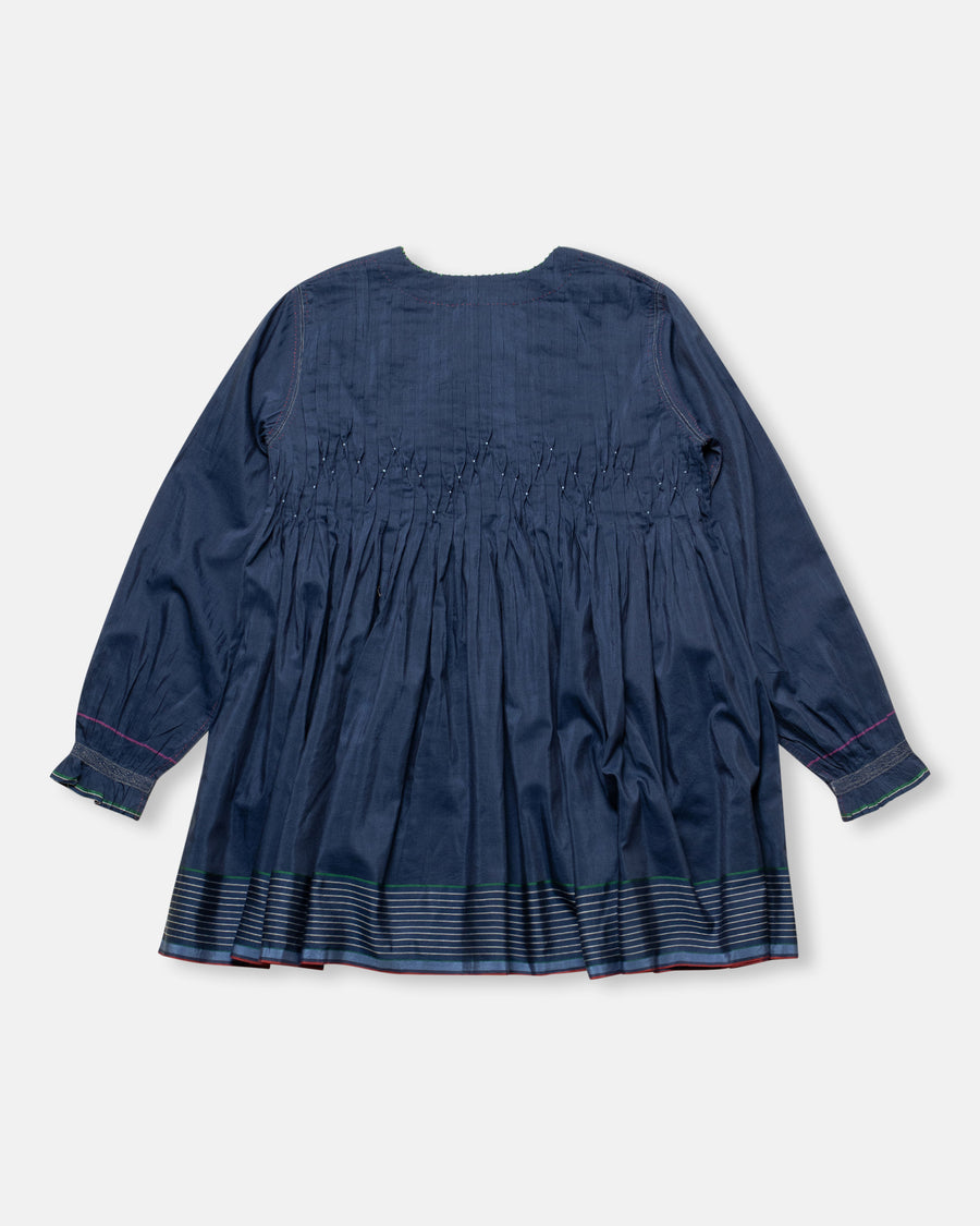 tie front top with pleats