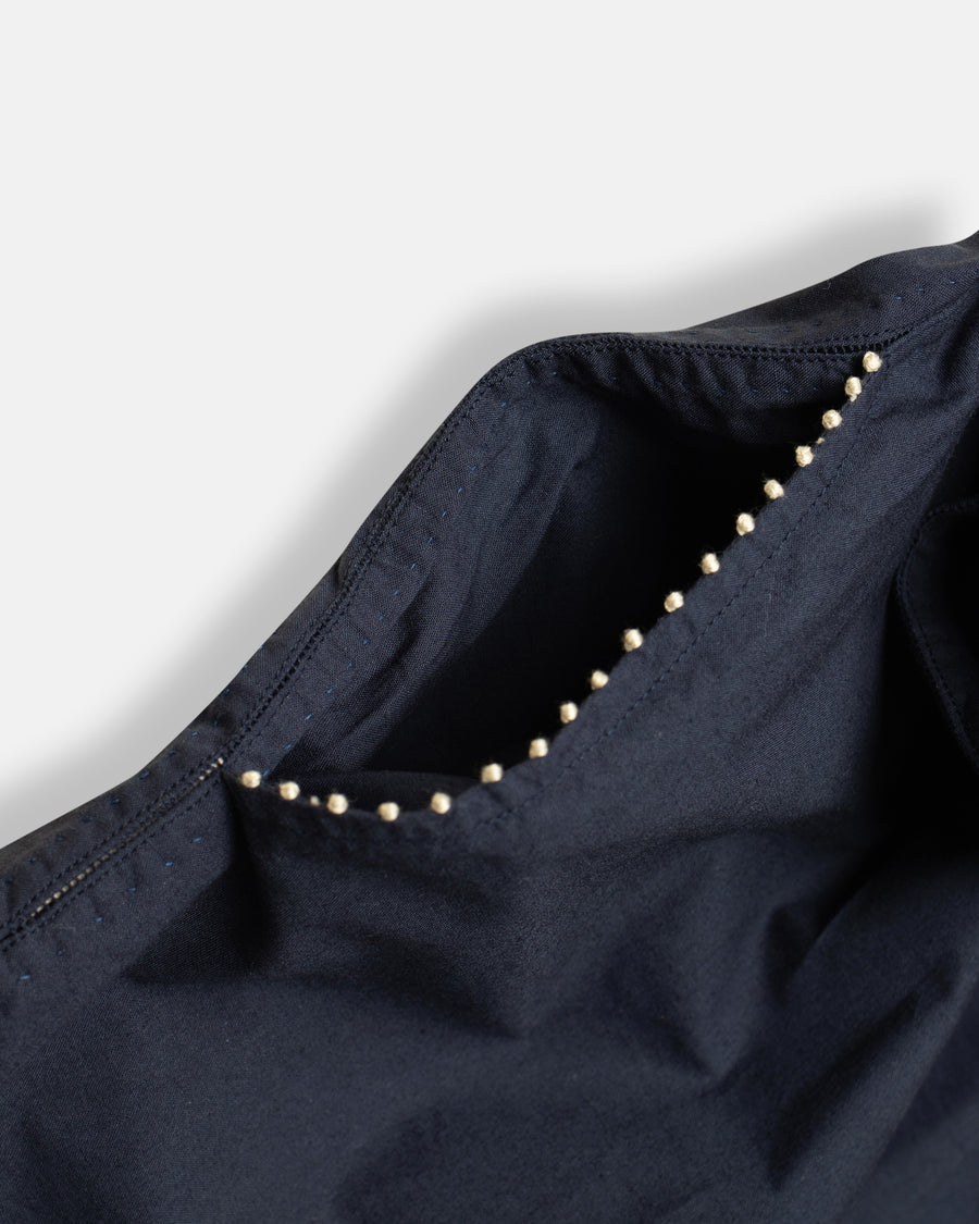 french knot trimmed shirt