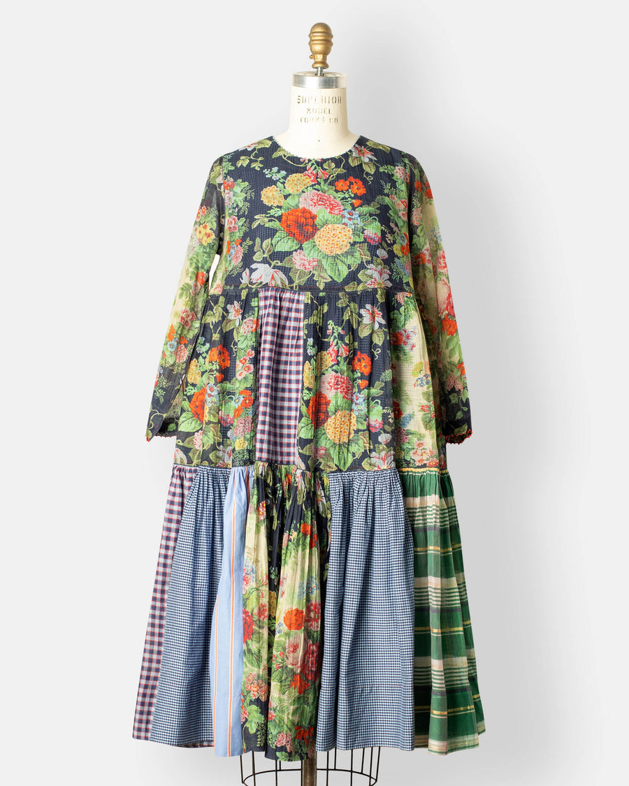 mixed floral dress