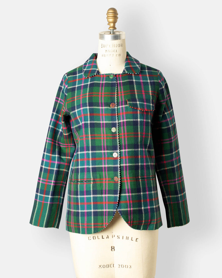 plaid blazer