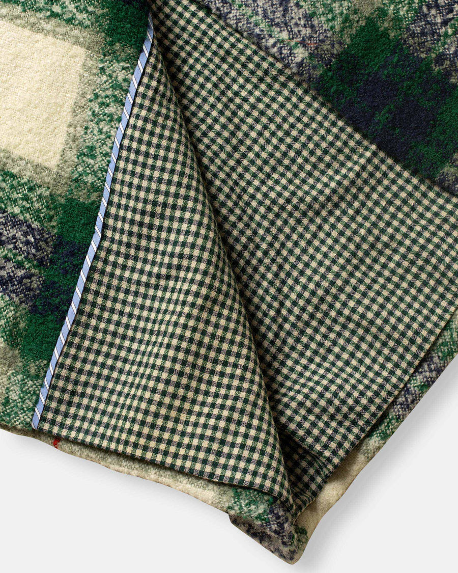 bouclé plaid coat
