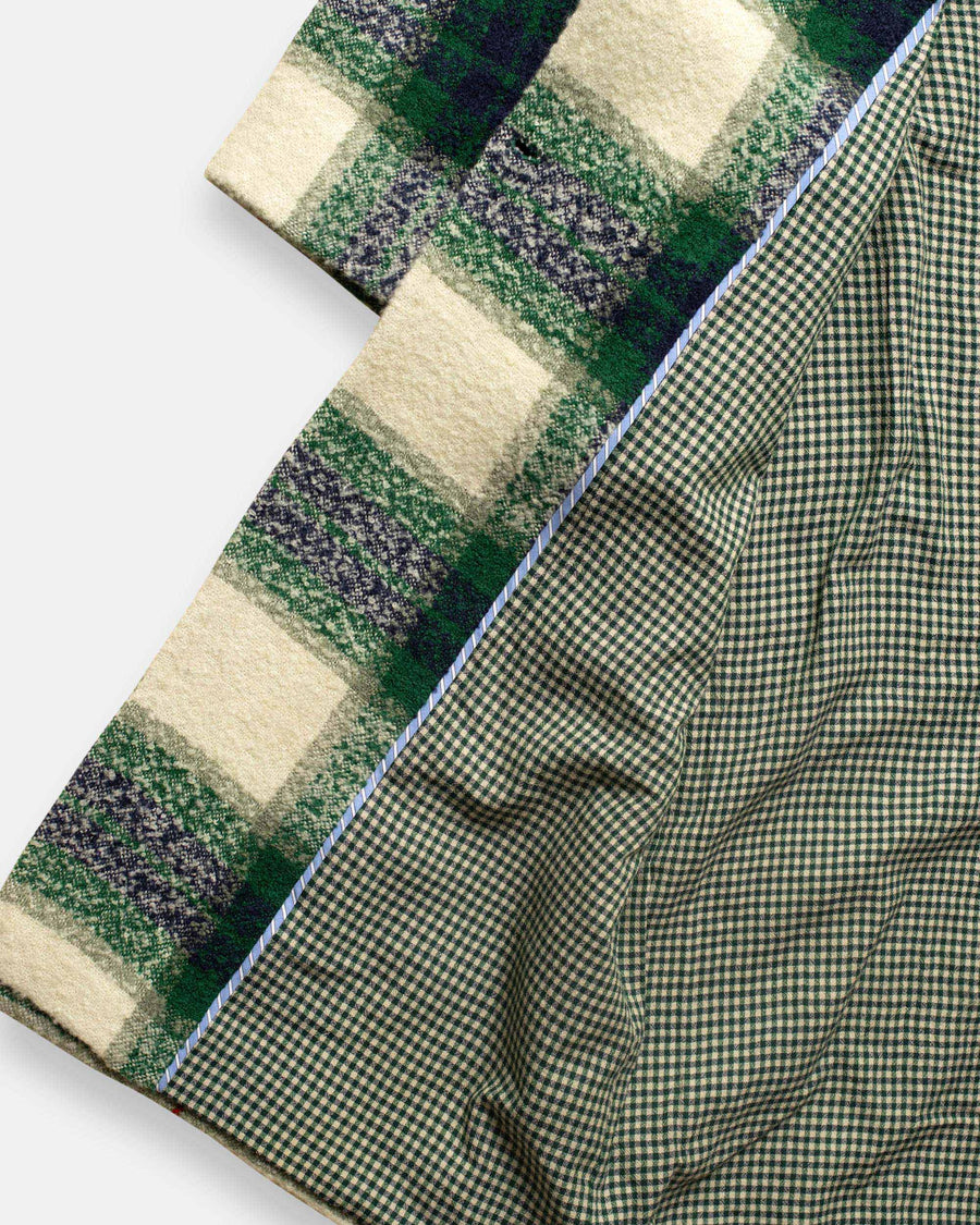 bouclé plaid coat