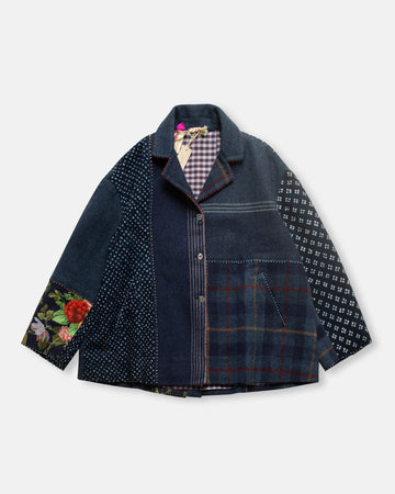 pattern mix jacket