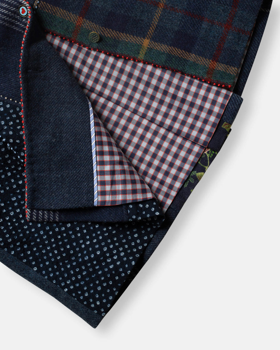 pattern mix jacket