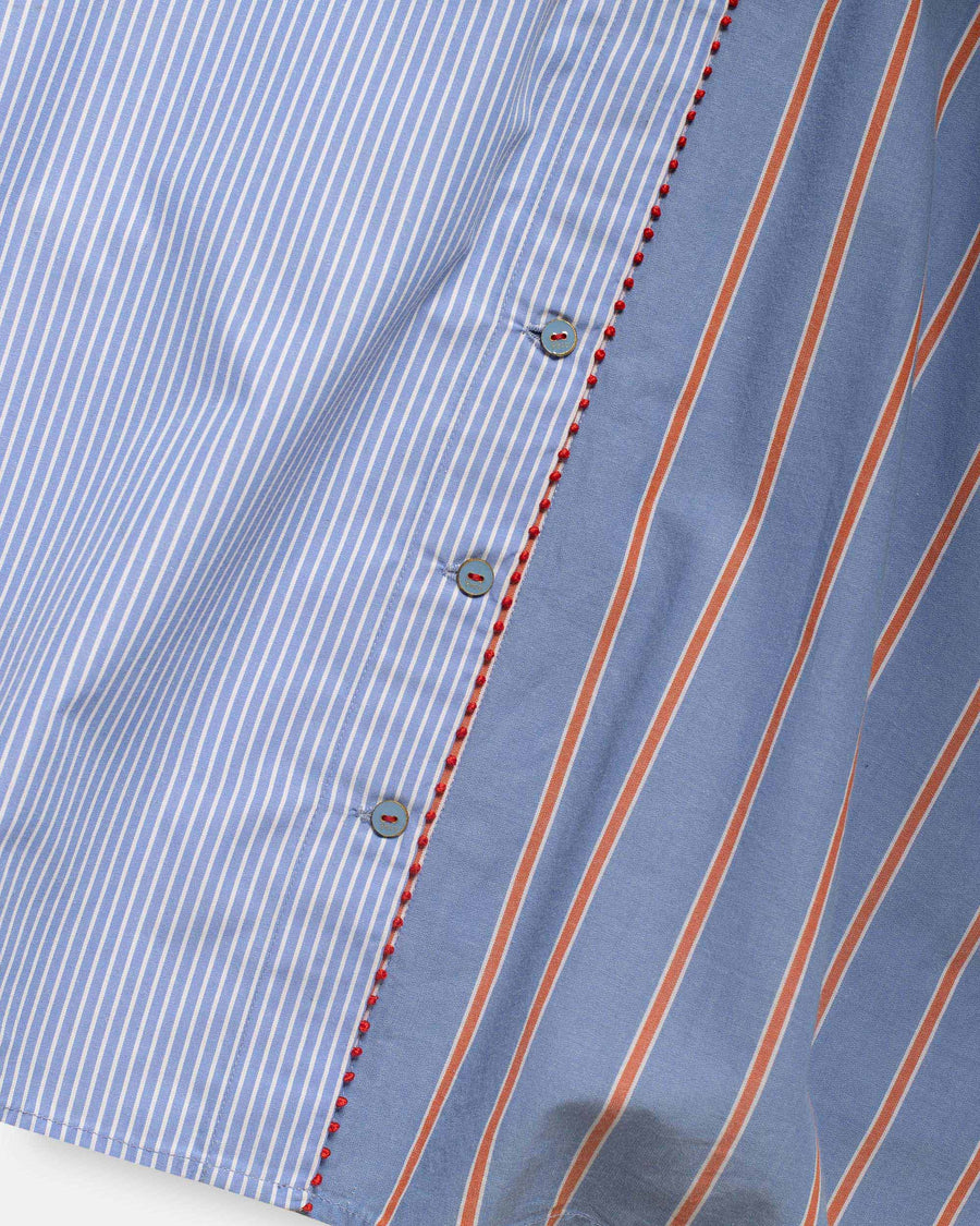 stripe mix shirt