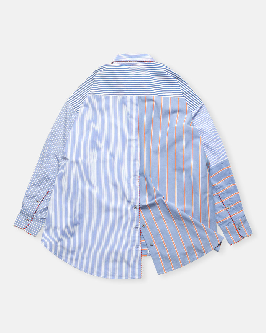stripe mix shirt
