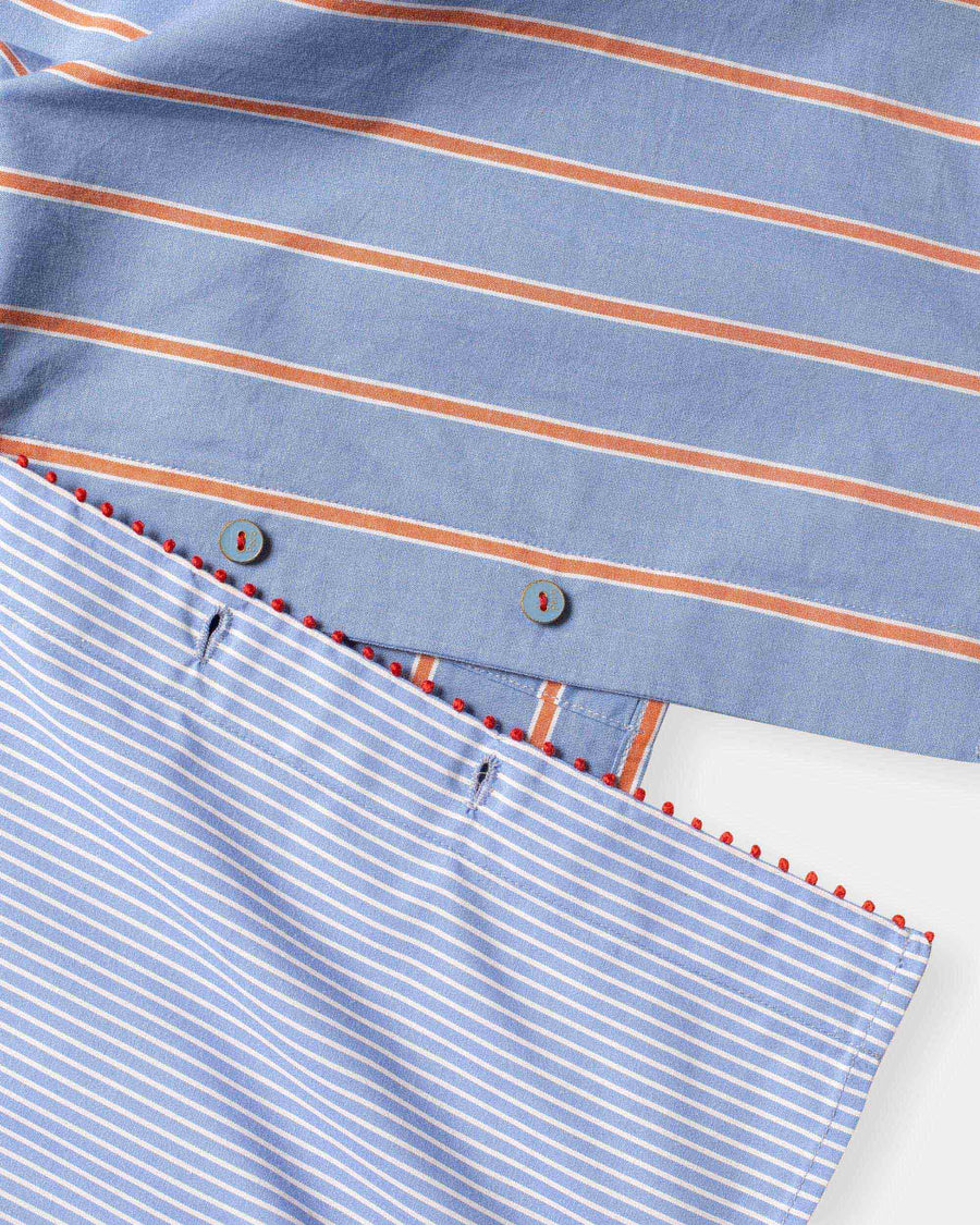 stripe mix shirt