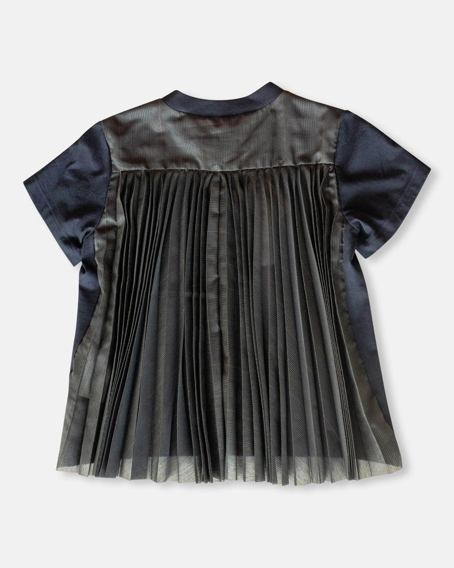 glen check x cotton jersey t-shirt