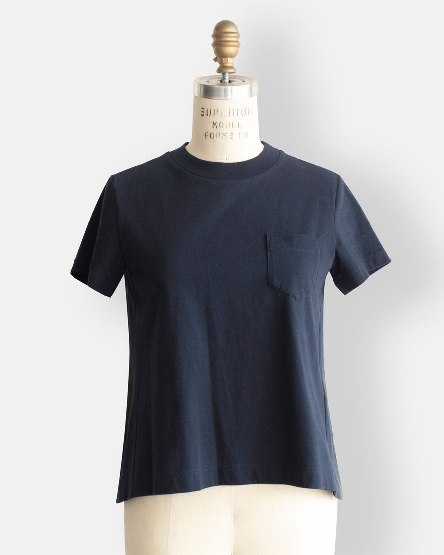 glen check x cotton jersey t-shirt