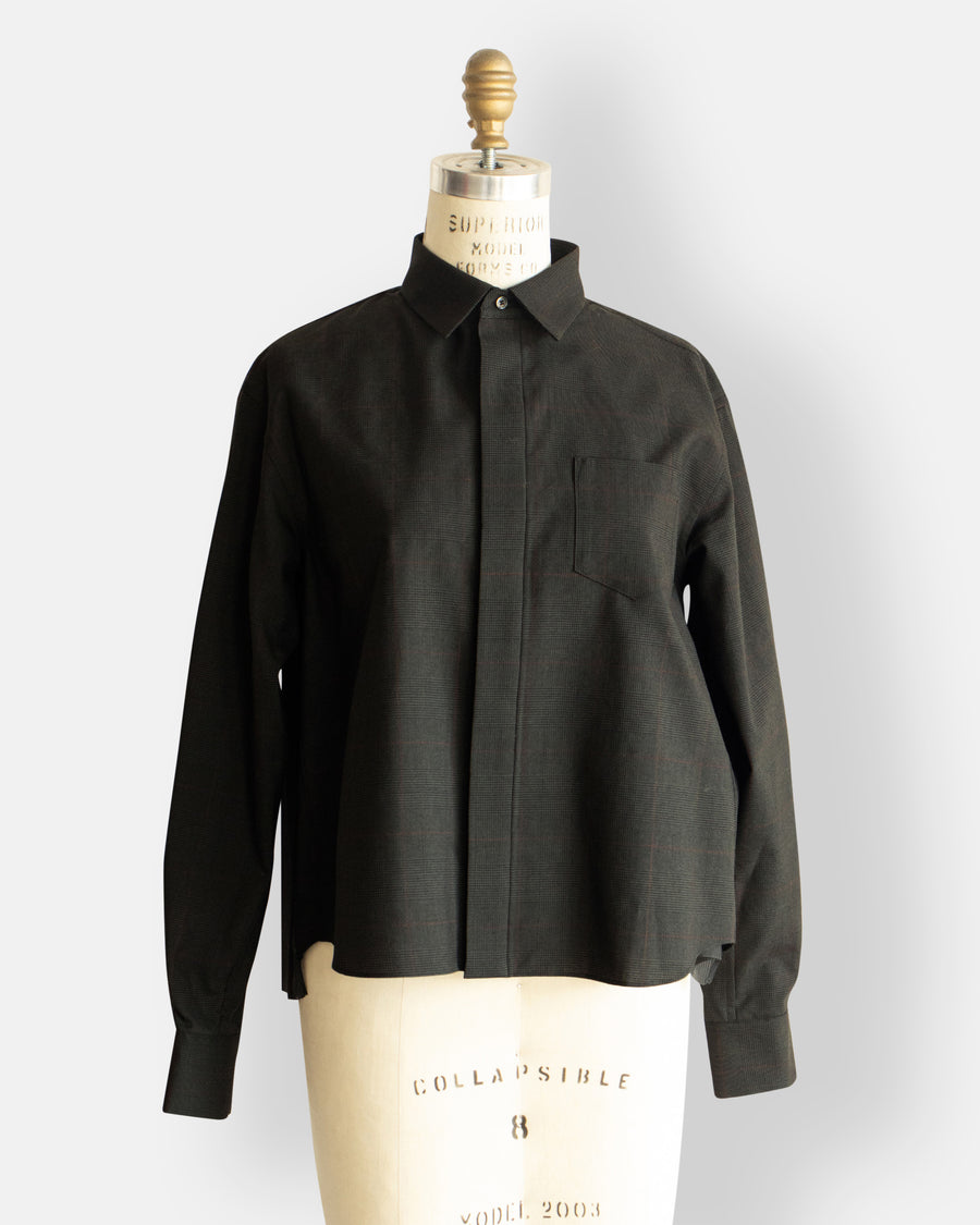 glen check shirt