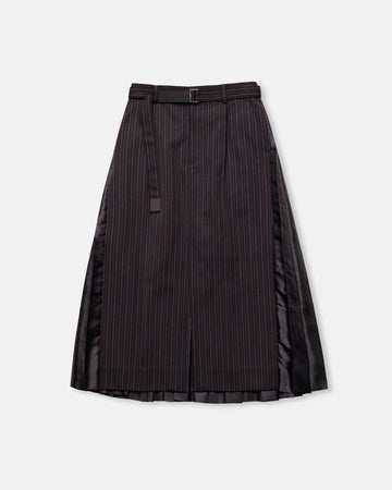 stripe doeskin skirt