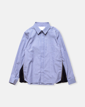 poplin x chiffon shirt