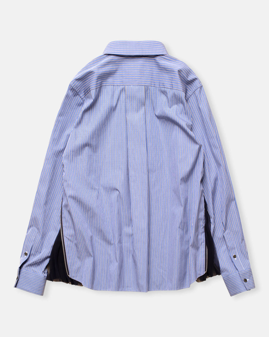 poplin x chiffon shirt