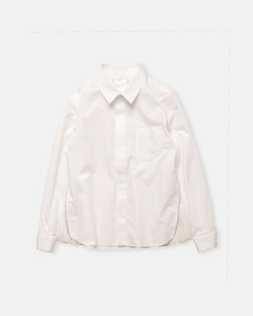 poplin x chiffon shirt